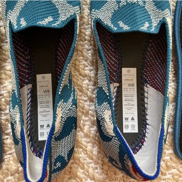 Rothy's Moroccan Teal Loafers - Picture 2 of 7